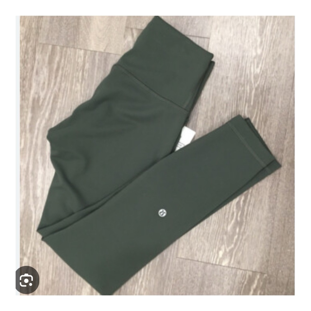 💚NEW💚LULULEMON FOREST GREEN HIGH WAIST LEGGINGS SIZE 2 - Picture 7 of 11